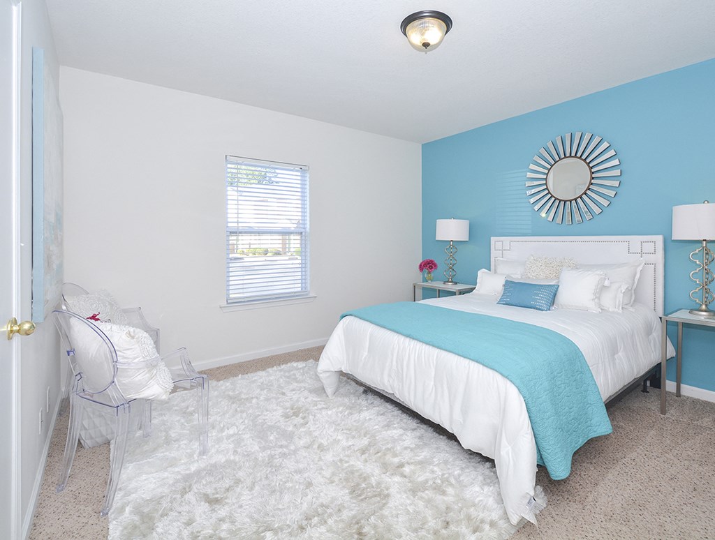 Spacious Bedroom with Accent Wall