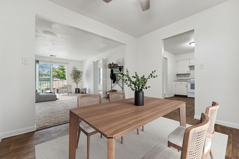 Dining Area with Ceiling Fan