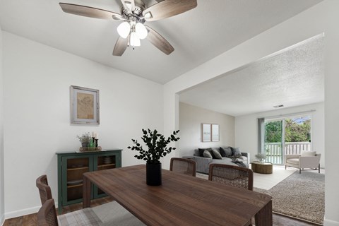 Dining Area with Ceiling Fan