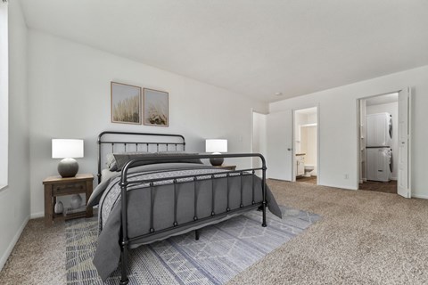 Bedroom with Plush Carpeting