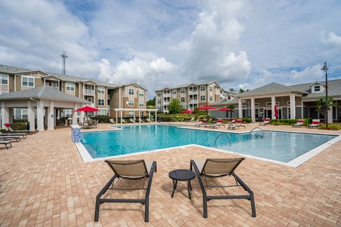Resort-Style Pool with Expansive Sundeck