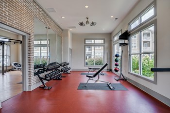 Free Weight Area with Lifting Benches - Photo Gallery 5