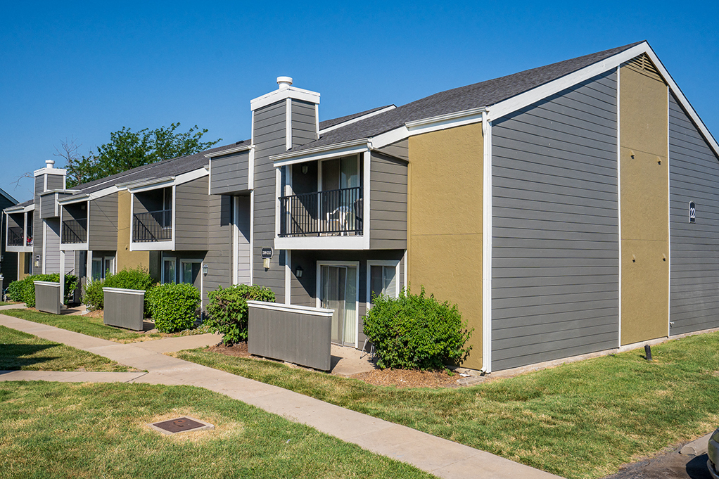 Green Space In Front Of Private Patios and Balconies