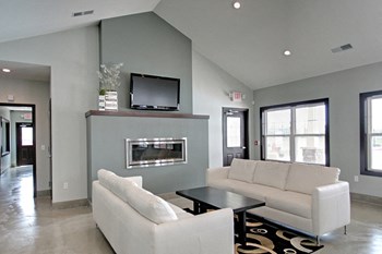 Clubhouse Lounge With Fireplace & Flat Screen TV - Photo Gallery 17