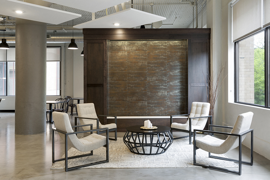 Community Room with Water Wall