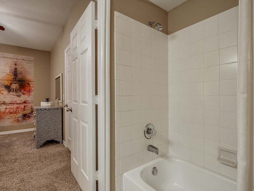 Bathroom with Tiled Shower