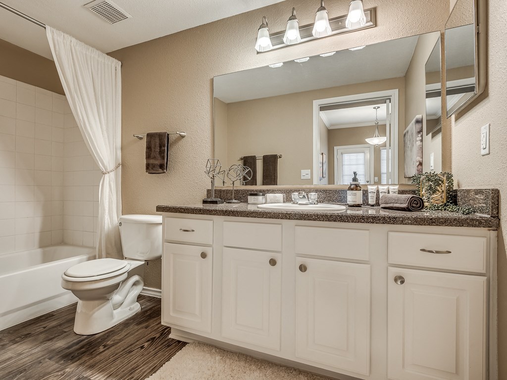 Bathroom with White Cabinets