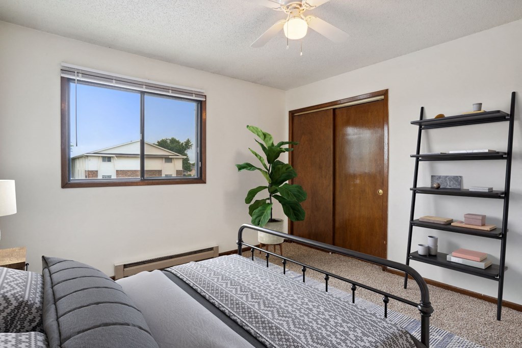 Bedroom with Large Window