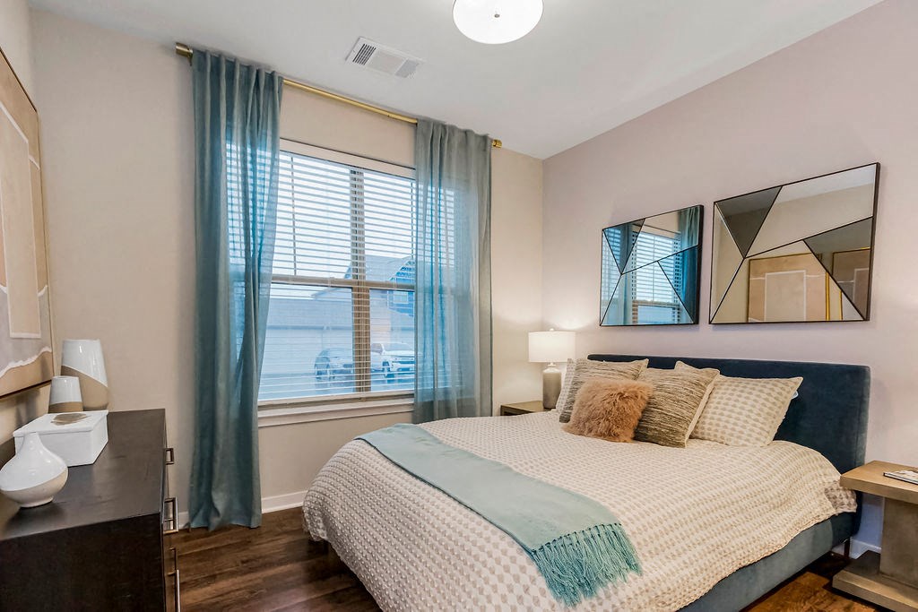 Bedroom with Overhead Lighting