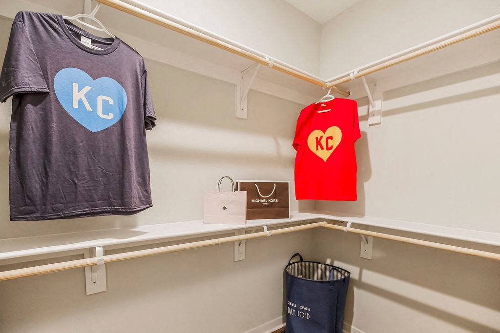 Large Closets with Shelves