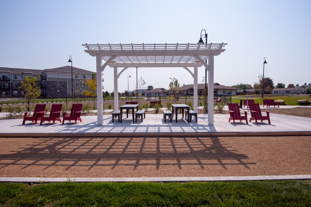 Outdoor Pergola Next to the Bocce Court
