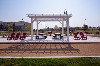 Outdoor Pergola Next to the Bocce Court