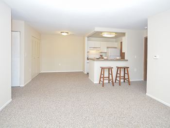 Open Concept Living with Kitchen, Dining Area and Living Room