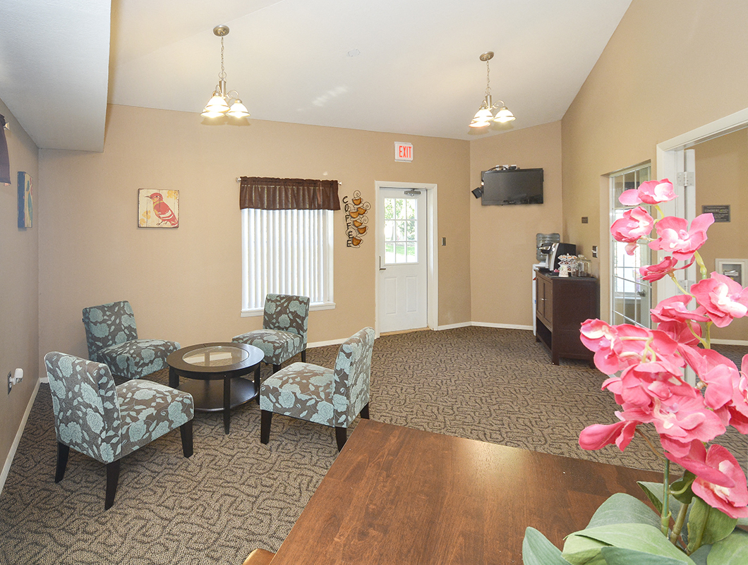 Clubhouse Lounge with Conversation Set