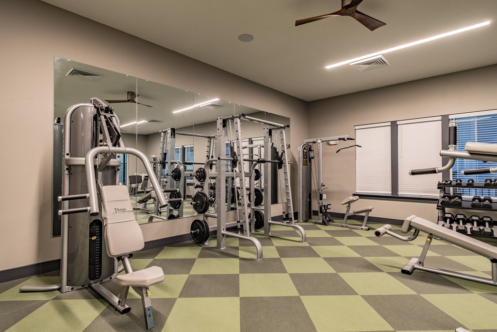Gym With Strength Training Equipment