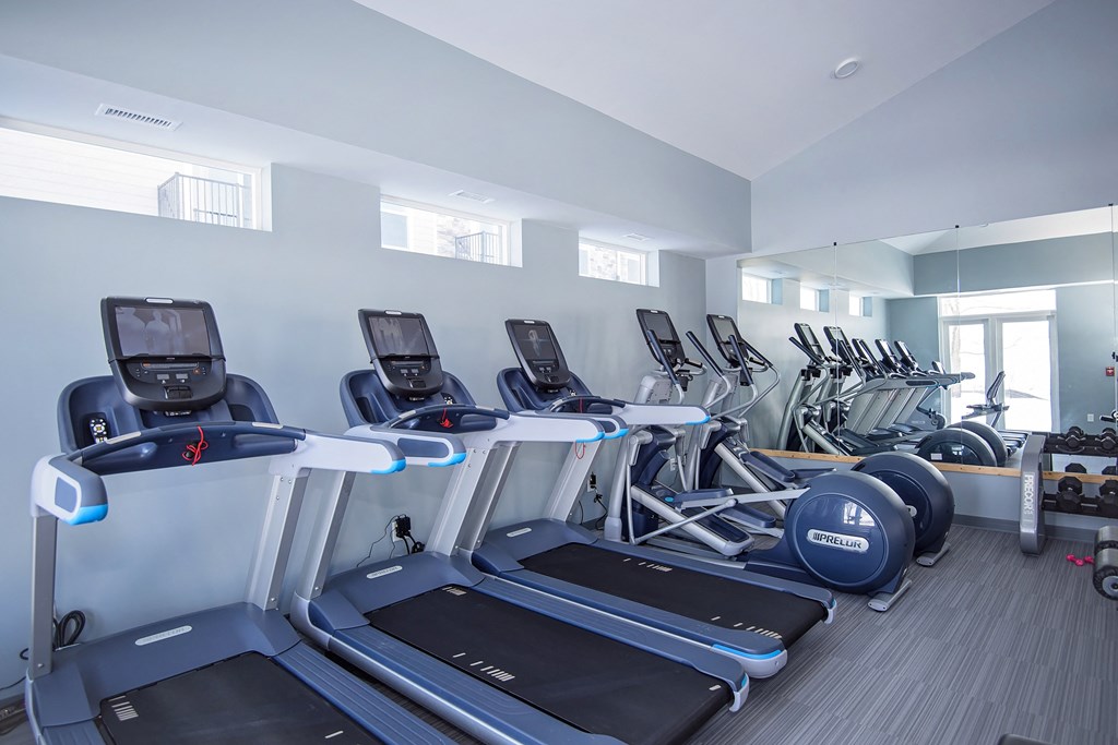 Cardio Equipment at the Fitness Center