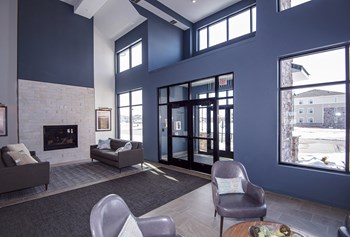 Lobby Entrance to a Preserve on Maine Apartment Building