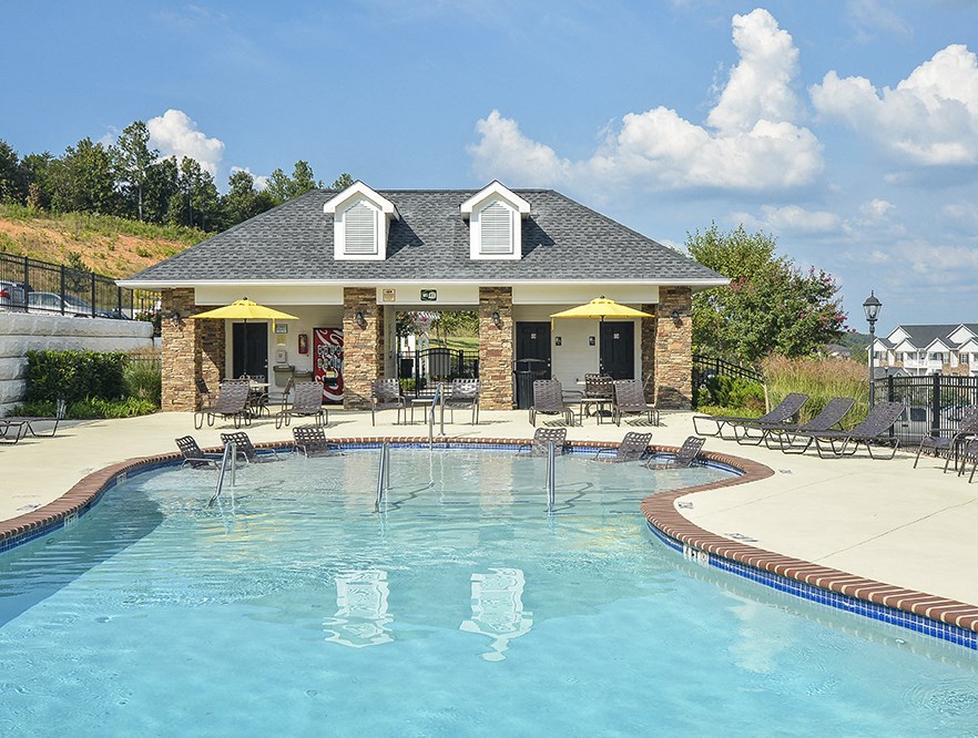 Sparkling Outdoor Pool and Sundeck