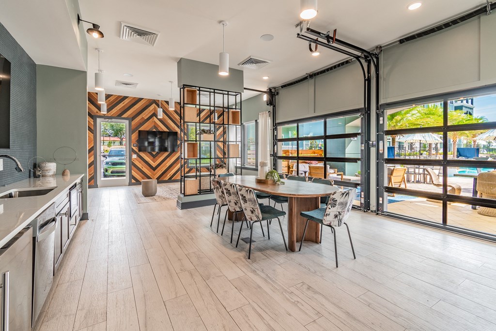 Recreation Room Overlooking The Pool Sundeck