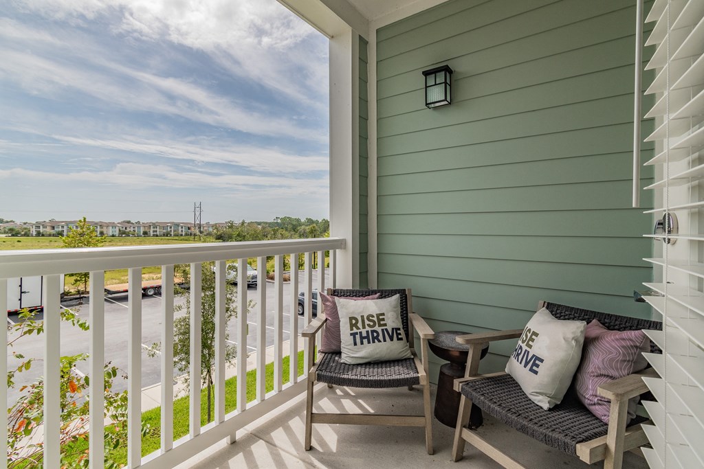 Shaded Balcony With Scenic Views