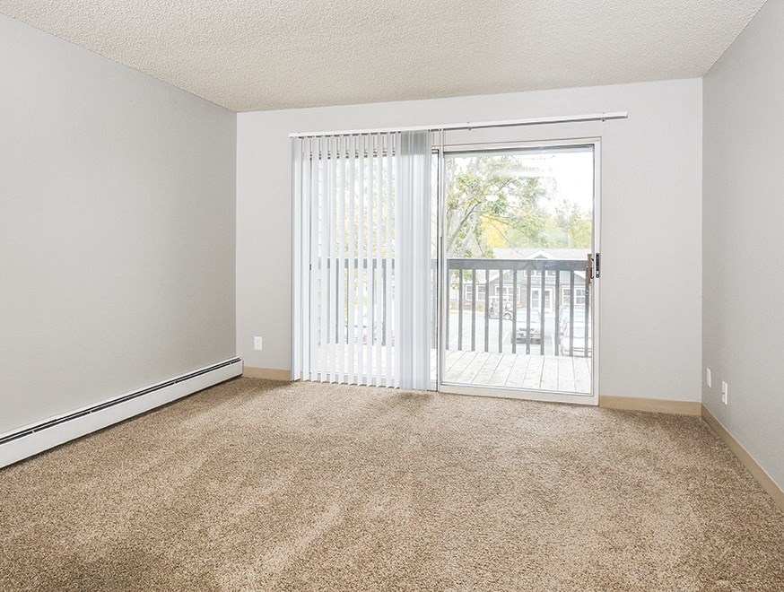 Spacious Living Area with Plush Carpeting
