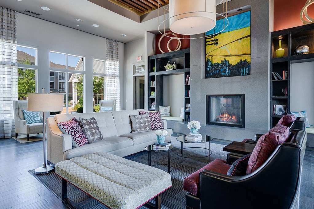 Clubhouse Lounge with Fireplace