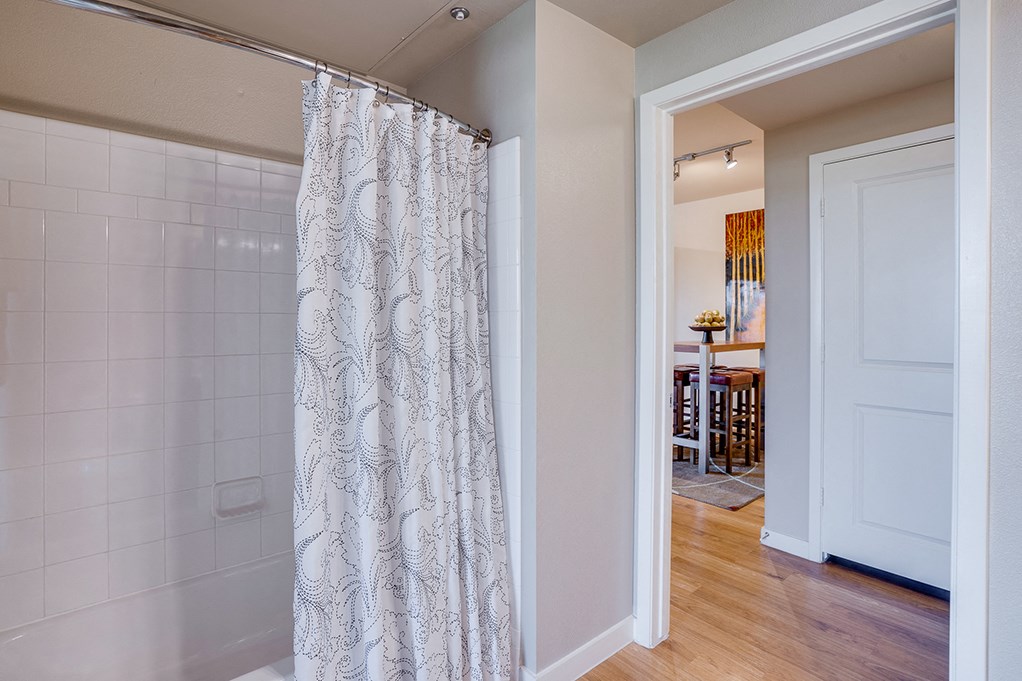 Spacious Tiled Shower