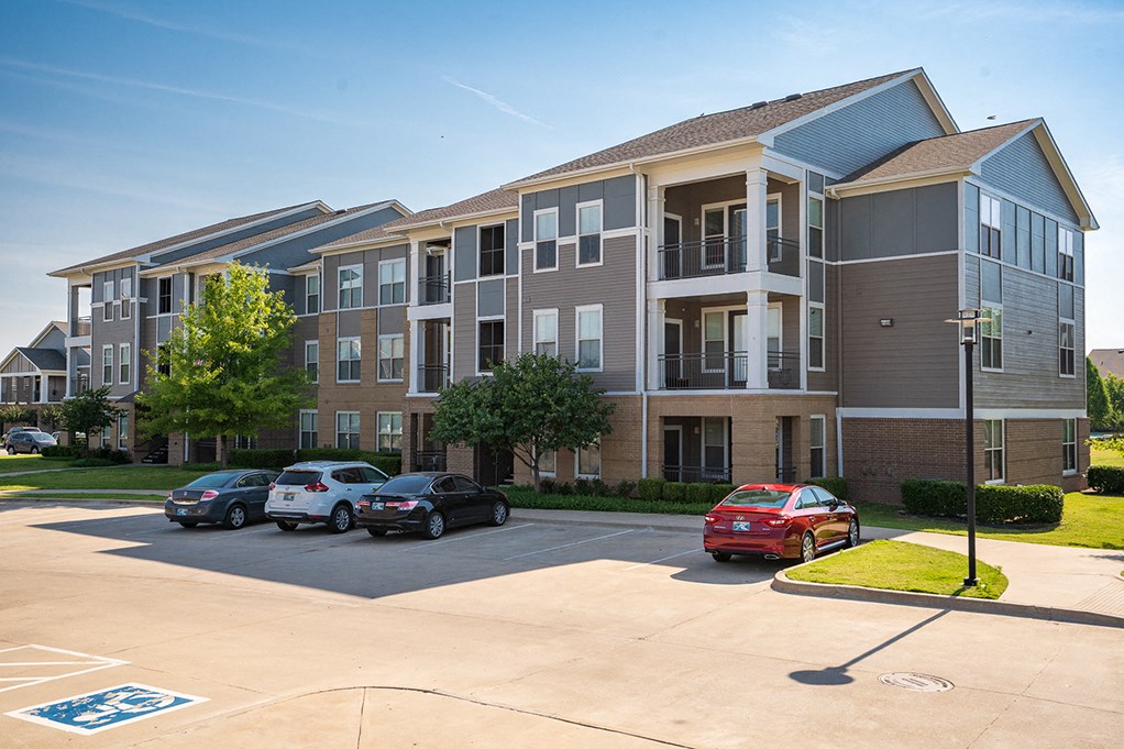 Parking Spaces in Front of an Encore Memorial Apartment Building