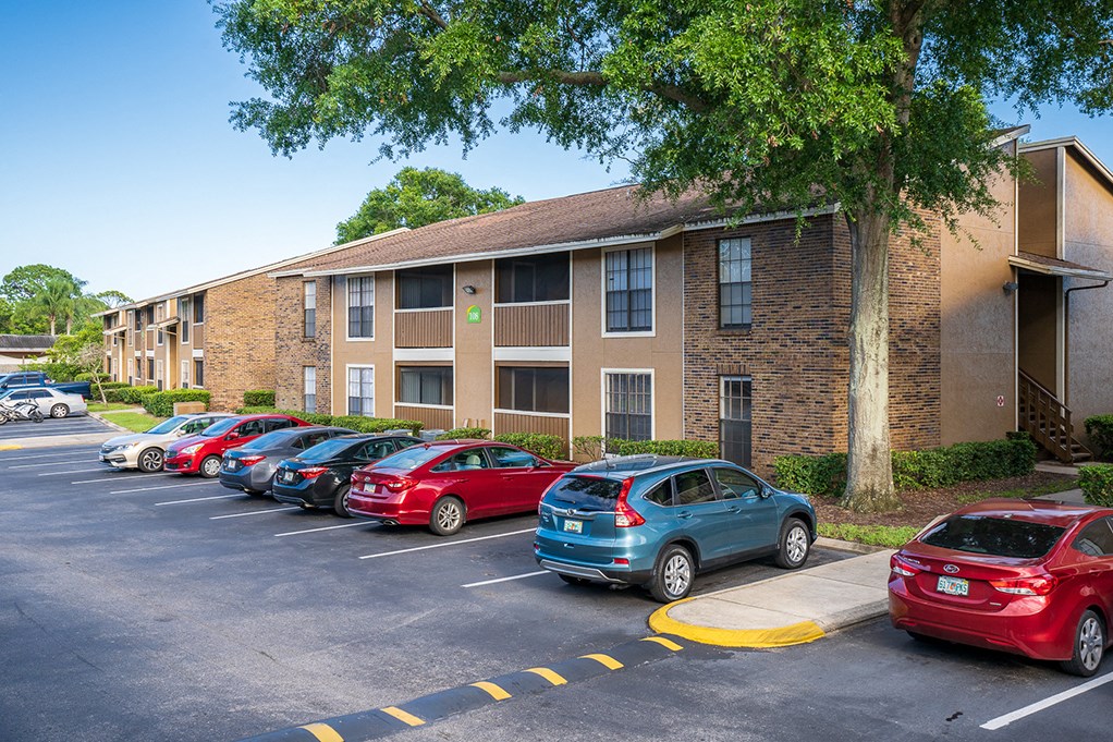 Parking Spaces in Front of Forestlake Apartment Building 108
