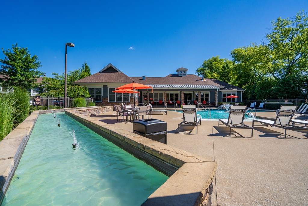 Fountains Along The Pool Sundeck