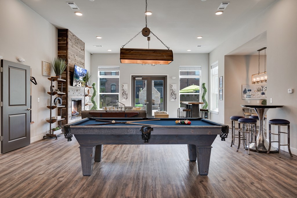 Pool Table At The Clubhouse