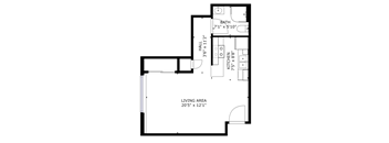 Grand Ridge Studio Emerald 400 SqFt