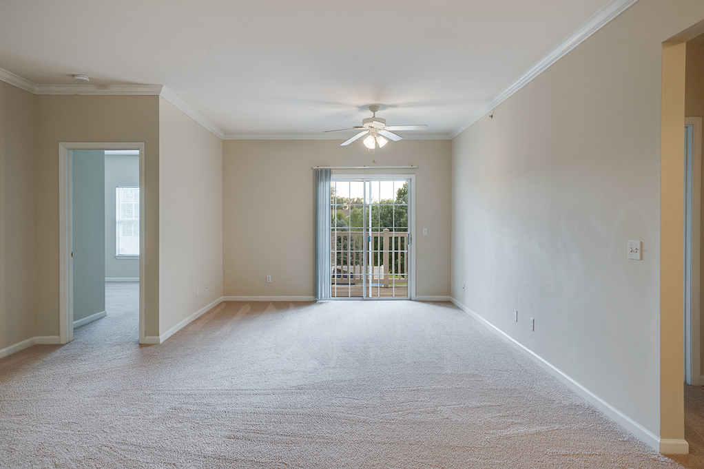 Large Living Room with Sliding Patio Door