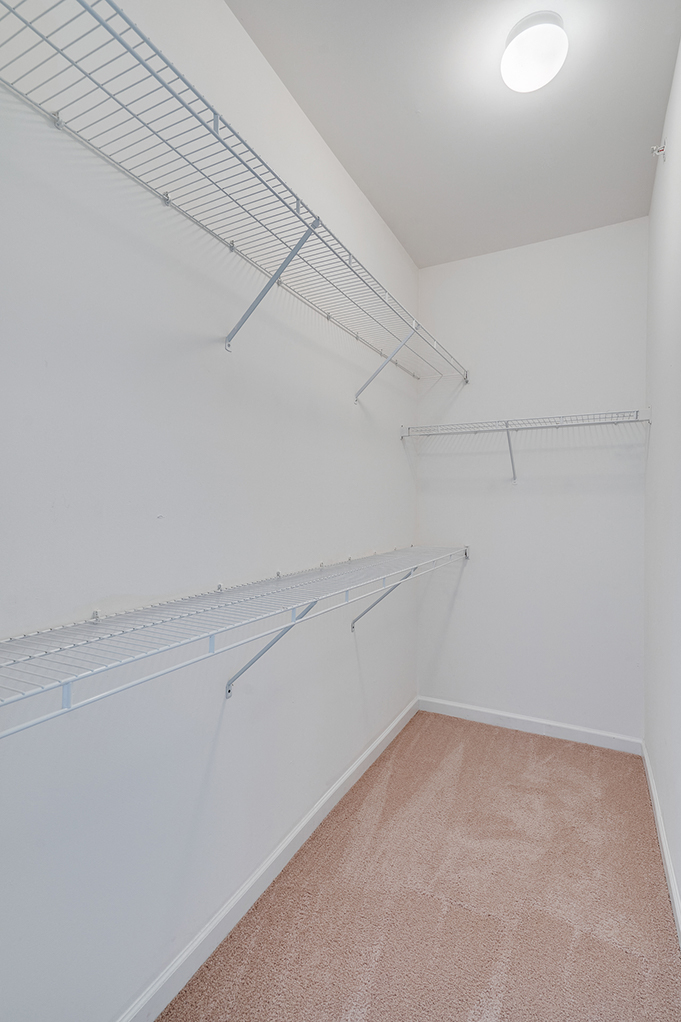 Large Walk In Closet with Multiple Shelves