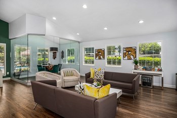 Clubhouse Lounge With Glass Enclave Co-Working Space - Photo Gallery 13