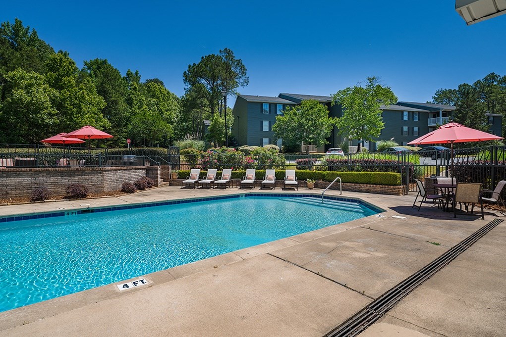 Sun Loungers On The Pool Sundeck