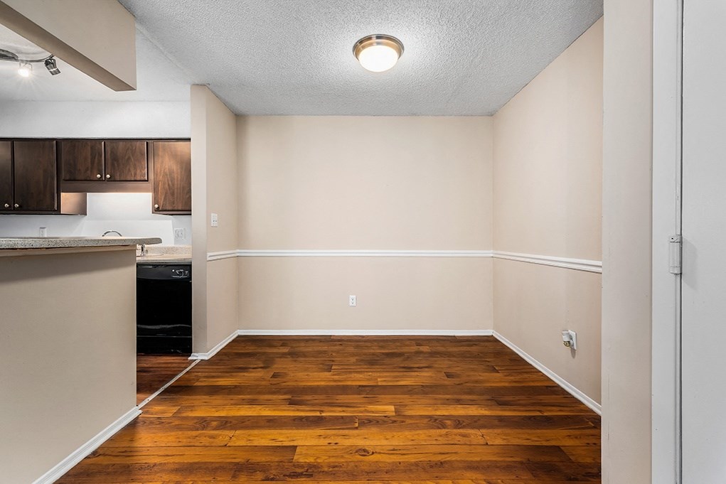 Separate Dining Room Area With Crown Molding