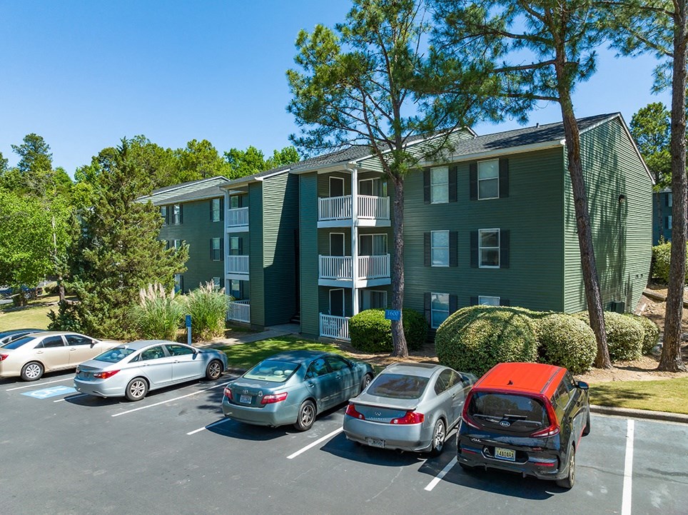 Lush Woods Around The Community With Lots Of Trees