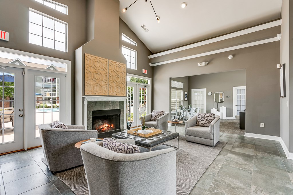 Clubhouse Lounge With Vaulted Ceilings