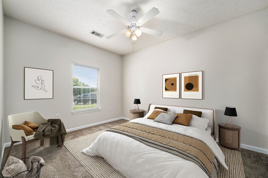 Bedroom With Ceiling Fan
