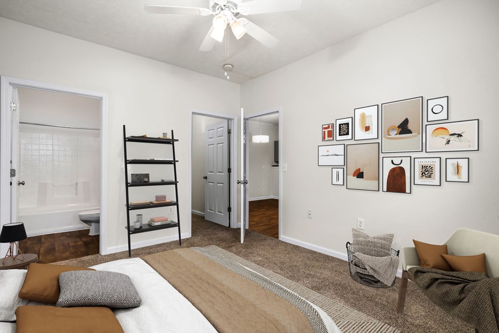 Bedroom with Bathroom Access