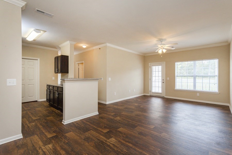 Open Concept Living and Dining Area