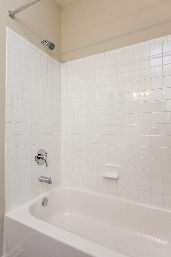 Large Shower and Tub with Tile