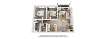 900 sq.ft. Two Bed One Bath