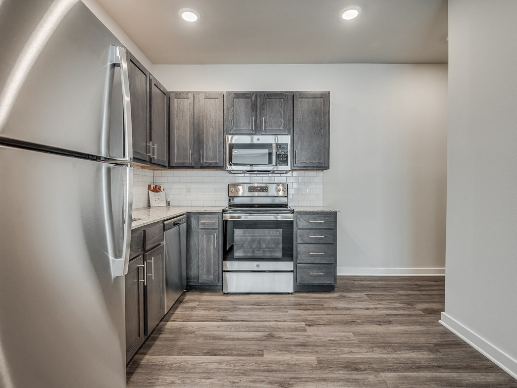 Kitchen with Overhead Lighting