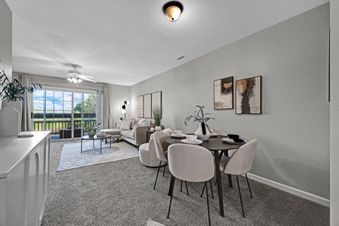 Separate Dining Area with Overhead lighting