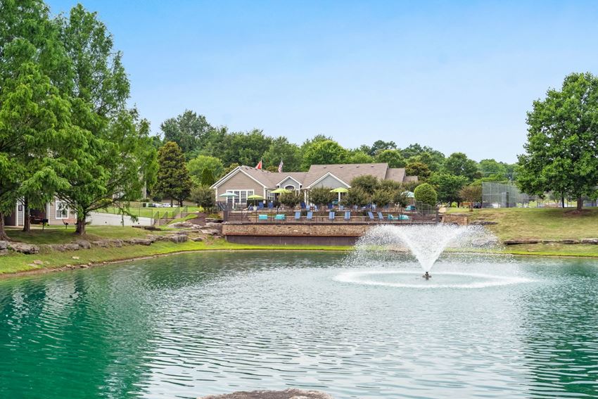 Community Pond with Fountain - Photo Gallery