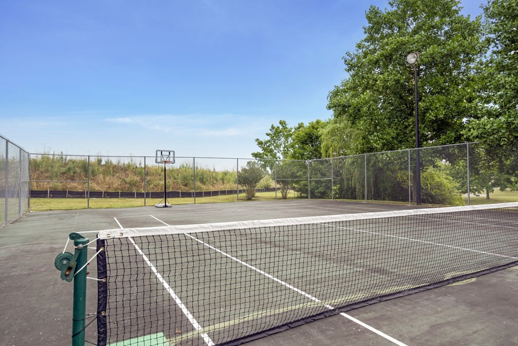 Lighted Tennis Court