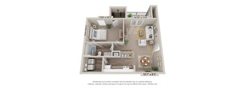 Lakes of Columbia_A_One Bedroom