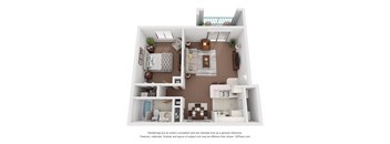 1 Bedroom Floor Plan